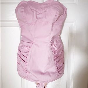 Vintage style strapless swimsuit